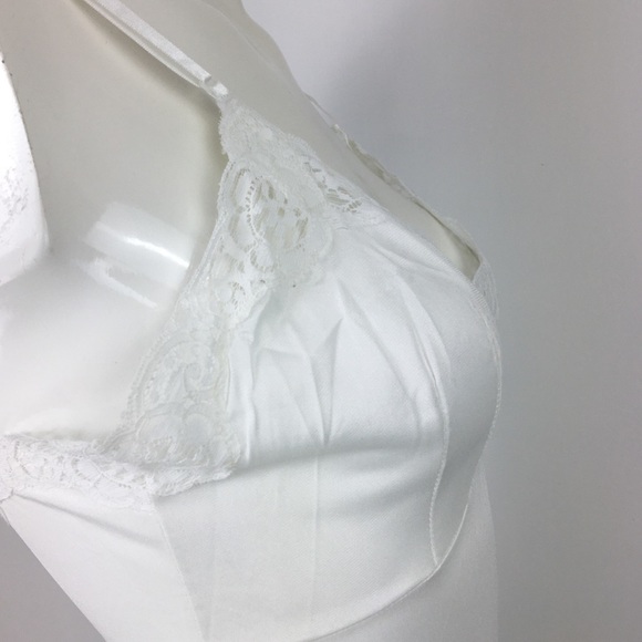 Vintage White Full Slip dress FRENCH MAID - Picture 9 of 16